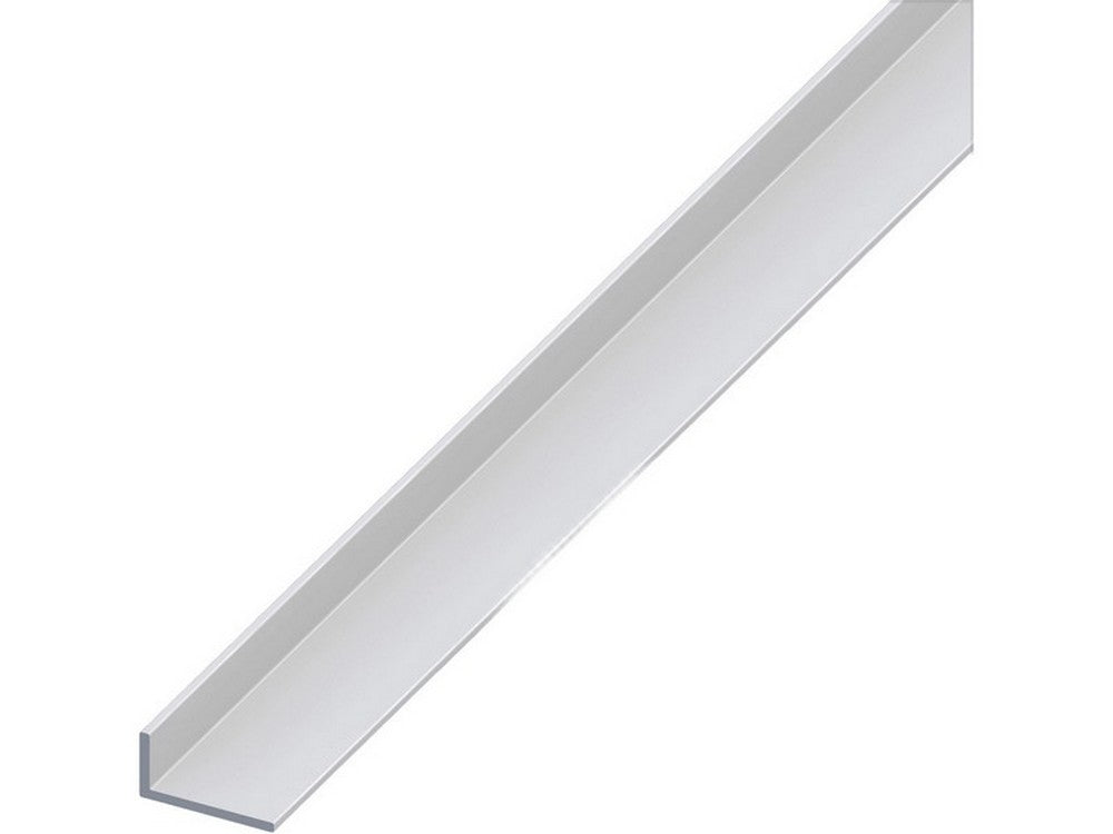 profilo angolare alluminio lati disuguali argento satinato mm 40x15x1,5 mt  cod:ferx.vit53610