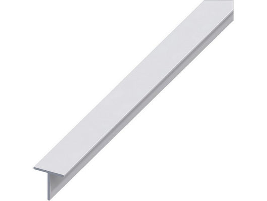 profilo a t alluminio argento satinato mm. 20x20x1,5 mt. 1 cod:ferx.vit53619