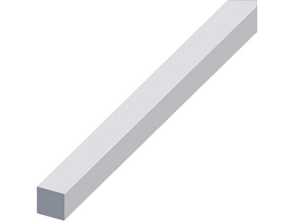 profilo barra quadrata alluminio argento satinato mm. 10x10 mt. 1 cod:ferx.vit53617