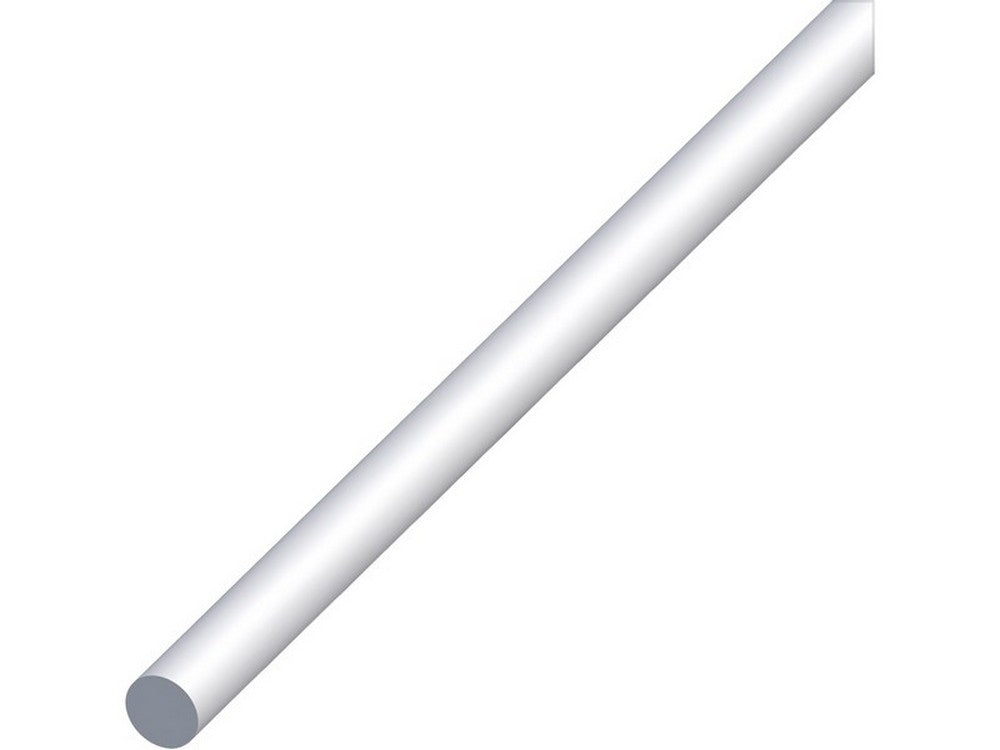 profilo barra tonda alluminio argento satinato  ï mm. 6 mt. 1 cod:ferx.vit53593