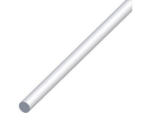 profilo barra tonda alluminio argento satinato  ï mm. 6 mt. 1 cod:ferx.vit53593
