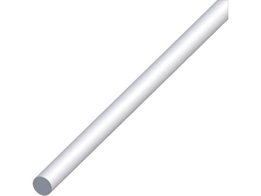 profilo barra tonda alluminio argento satinato  ï mm. 6 mt. 1 cod:ferx.vit53593