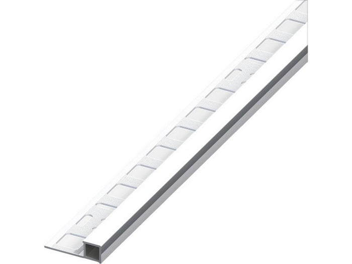 profilo quadrato chiuso jolly alluminio argento cromato mm. 10x2,5 mt. cod:ferx.vit53716