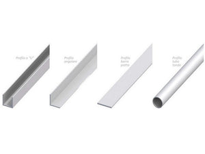 espositore profili alluminio satinato 210 pezzi cm. 200 cod:ferx.vit54591