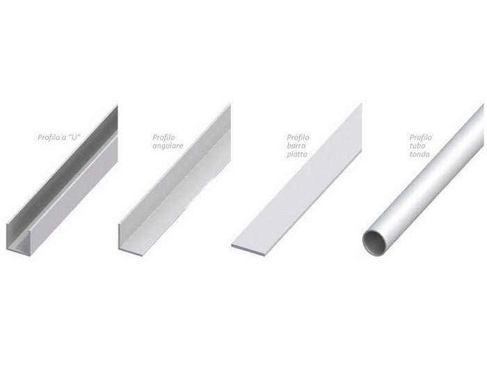 espositore profili alluminio satinato 210 pezzi cm. 200 cod:ferx.vit54591