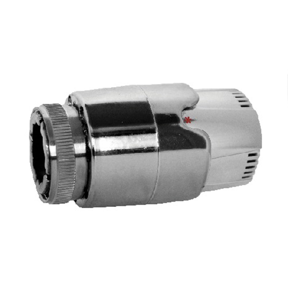 Kit termoarredo cromato: valvola piã¹ detentore piã¹ comando termostatico d1-2 pollice