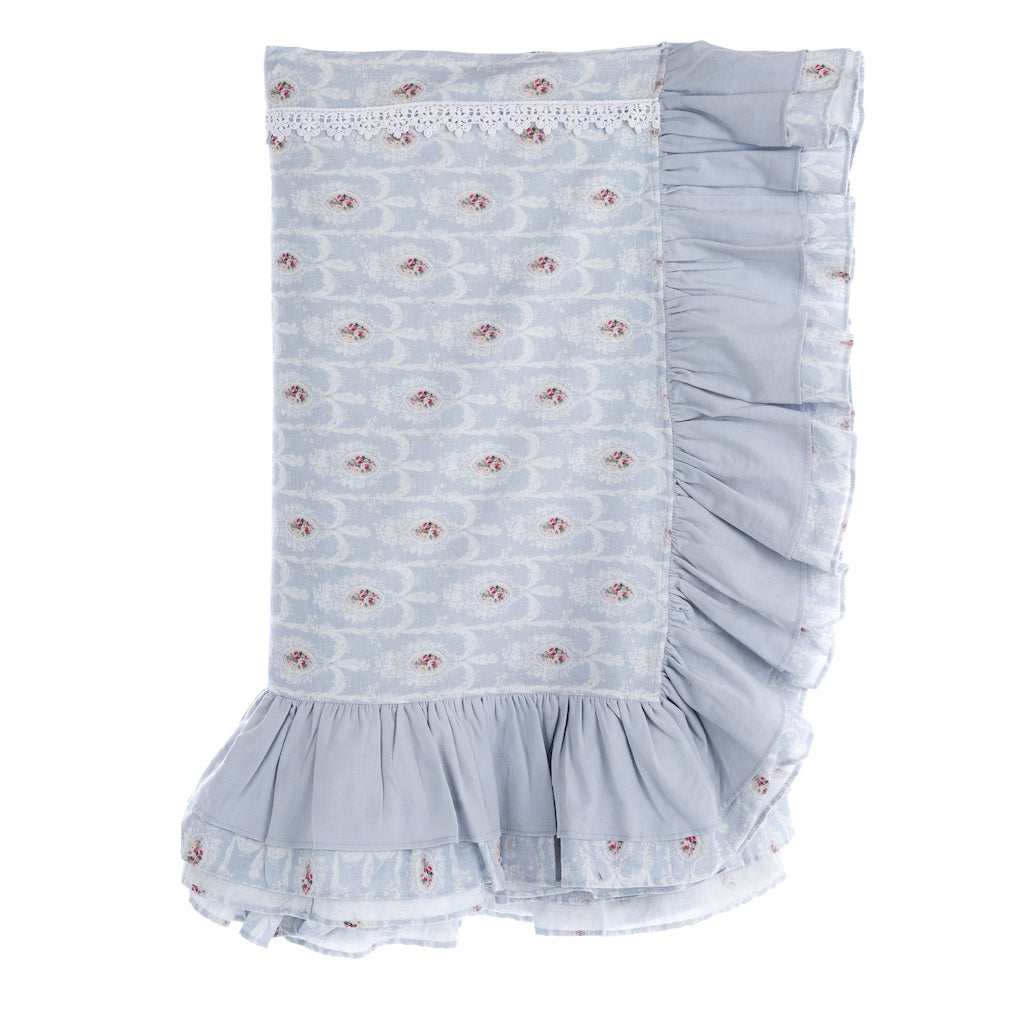 Copriletto Matrimoniale Boutis Azzurra Provenzale Shabby Chic Blanc Mariclò