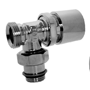 Kit termoarredo cromato: valvola piã¹ detentore piã¹ comando termostatico d1-2 pollice