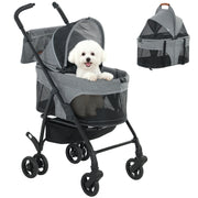 Cuscino per Cane Pieghevole Grigio ¨C zephmum ¨C 3 in 1 Nacelle Sospensione