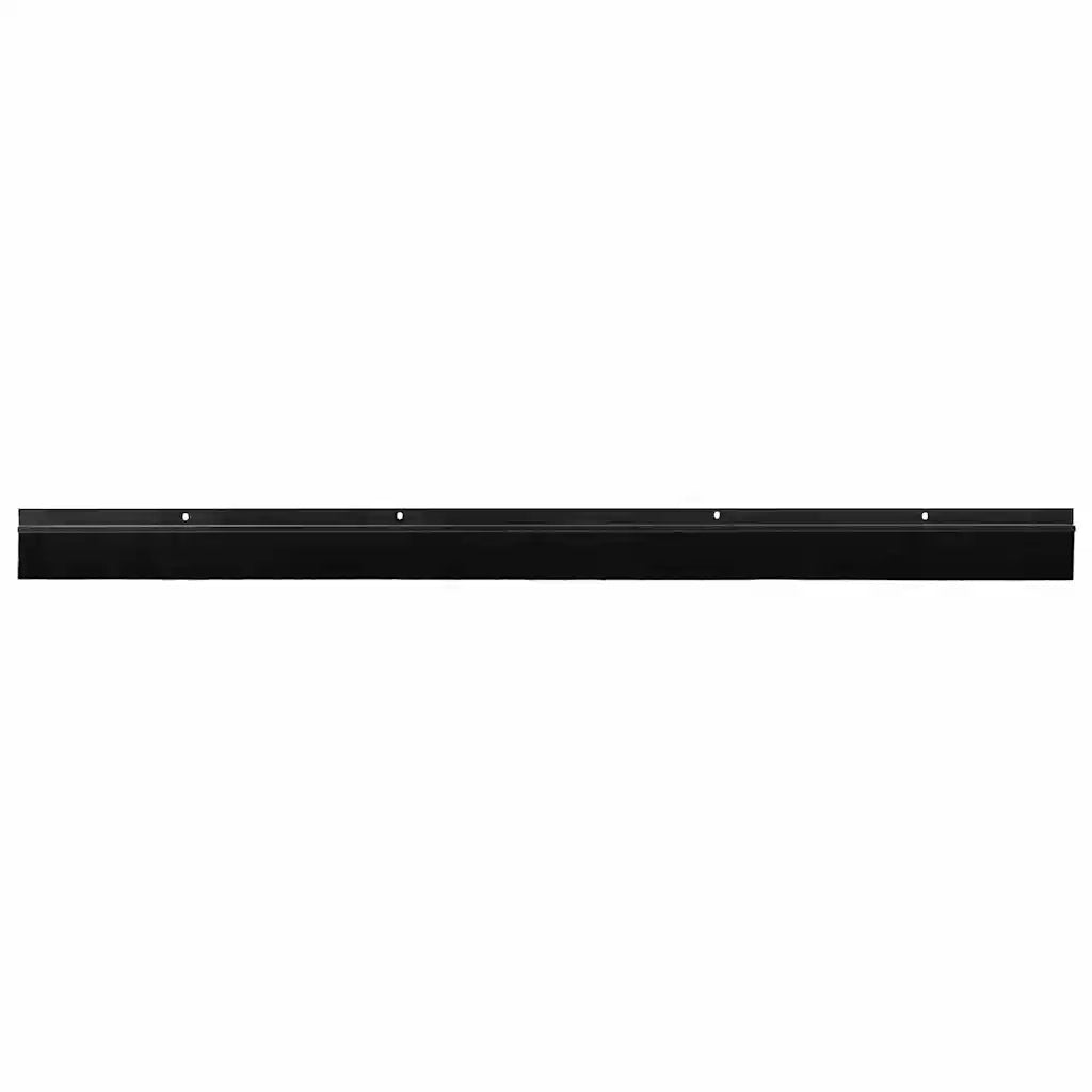 Spazzole per porte a vite 6 pcs Nero 100 cm Lega di alluminio 42019587
