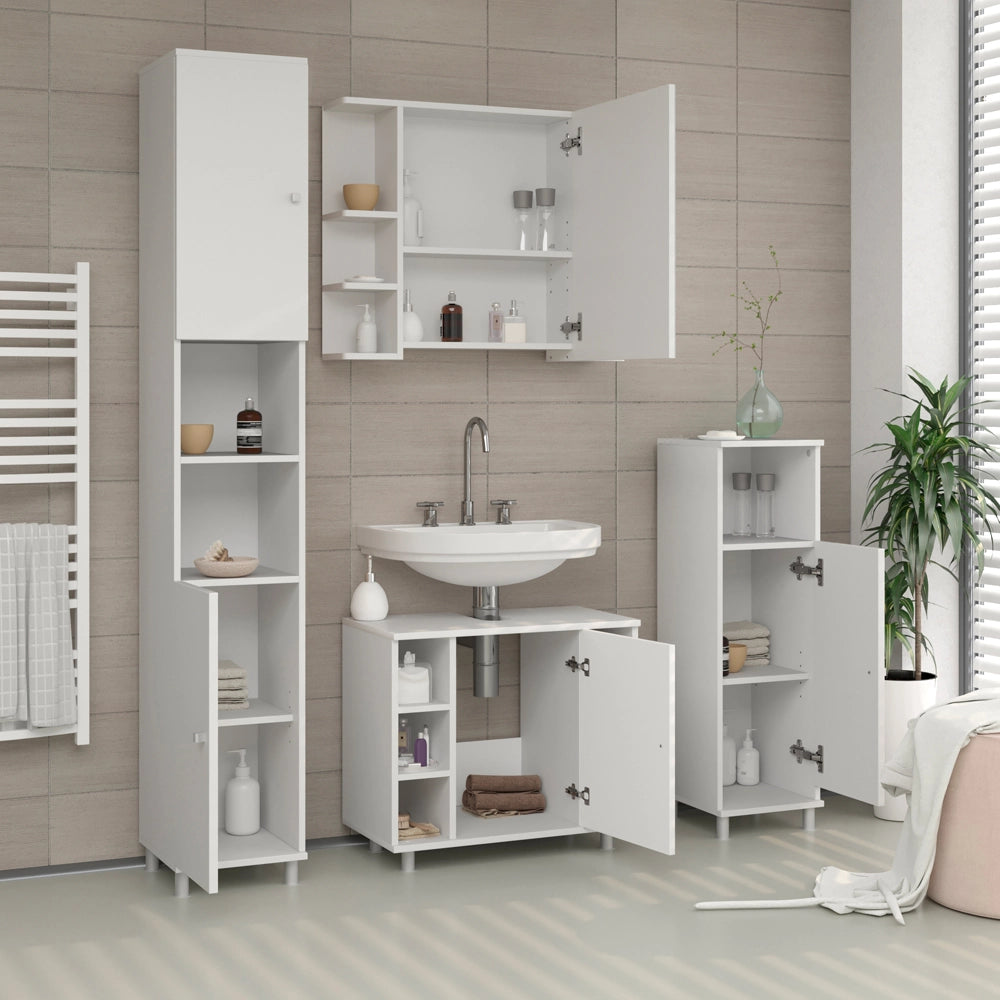 Mobile bagno alto Fynn Bianco 30 x 190 cm Vicco