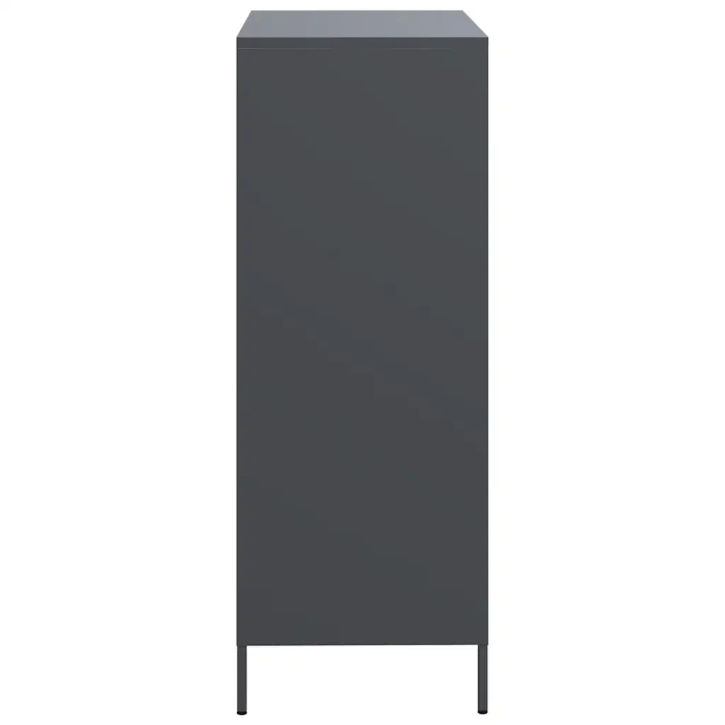 Credenza-Buffet-Armadio da cucina Antracite 68x39x101,5 cm Acciaio 858988