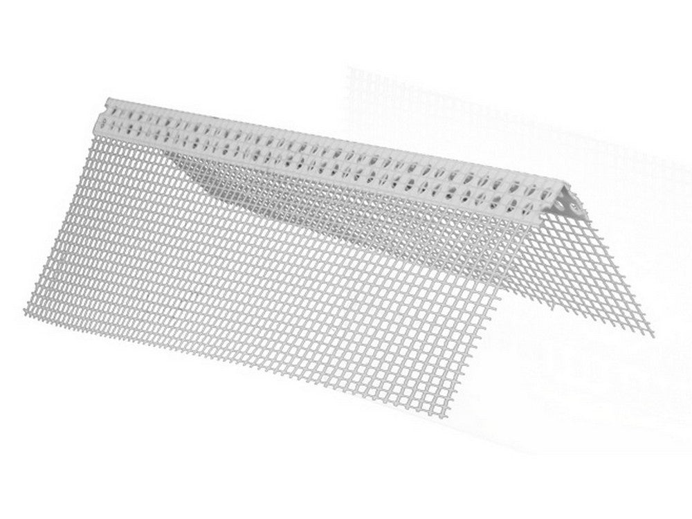 paraspigolo in plastica con rete  mt. 2,5 cod:ferx.vit42105