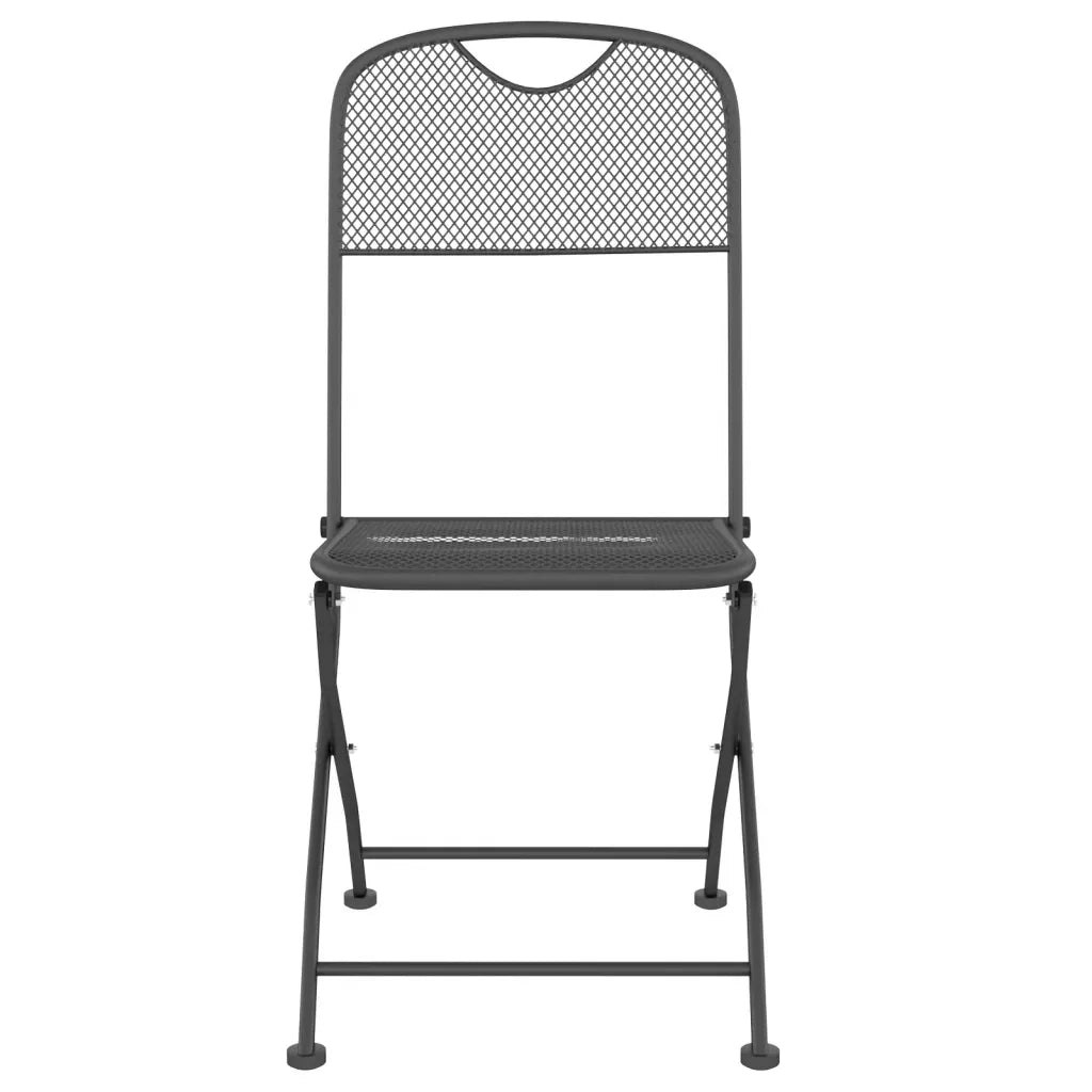 Set da Pranzo da Giardino 5pz Antracite in Rete Metallica 3211810