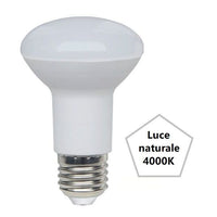 LAMPADINA REFLECTOR R63 A LED 8W LUCE NATURALE 4000K 806 LUMEN E27 BOT LIGHTING