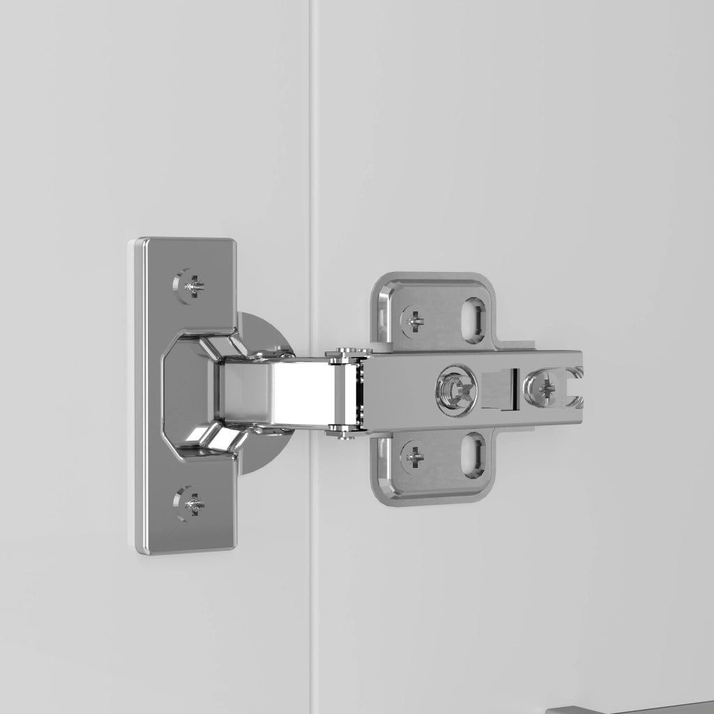 Vetrina multifunzionale bianca 40 x 29 x 170 cm con 4 livelli, illuminazione LED RGB controllata da app e montaggio a parete