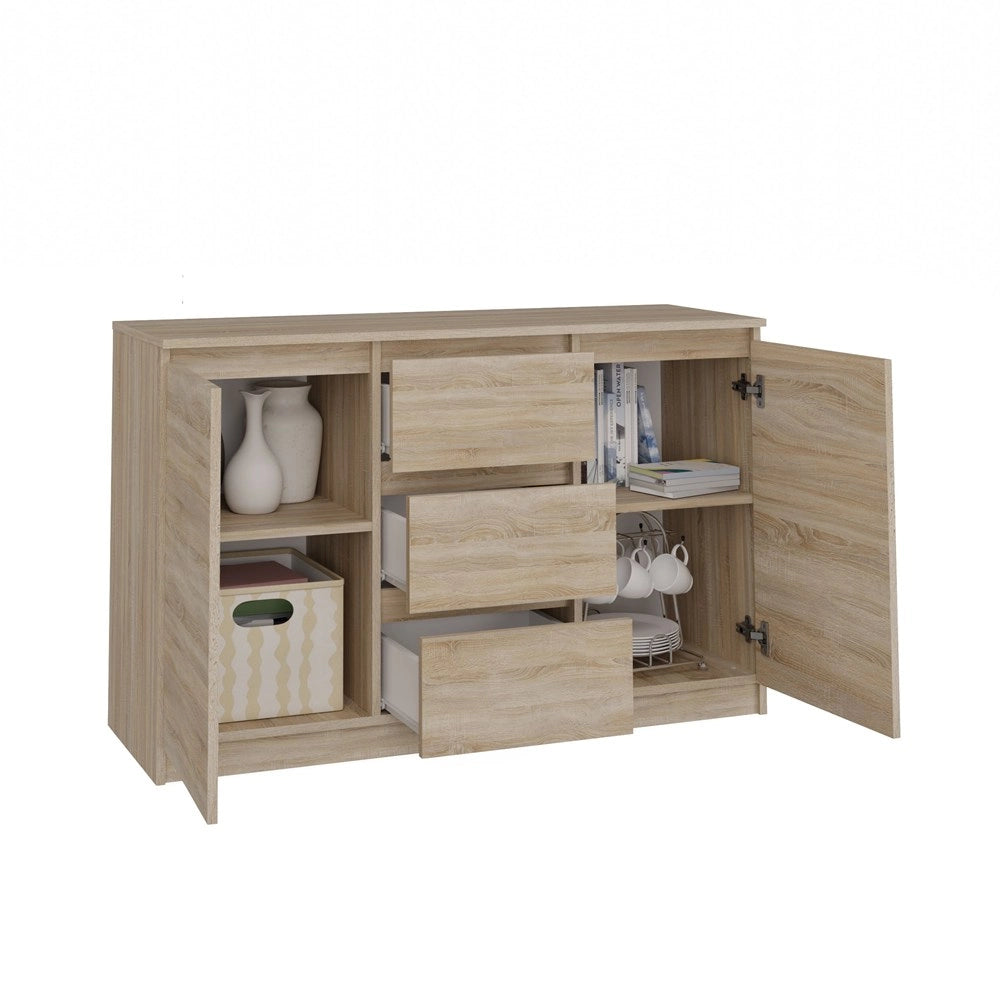 Cassettiera MALWA 2d3s rovere sonoma per camera e soggiorno