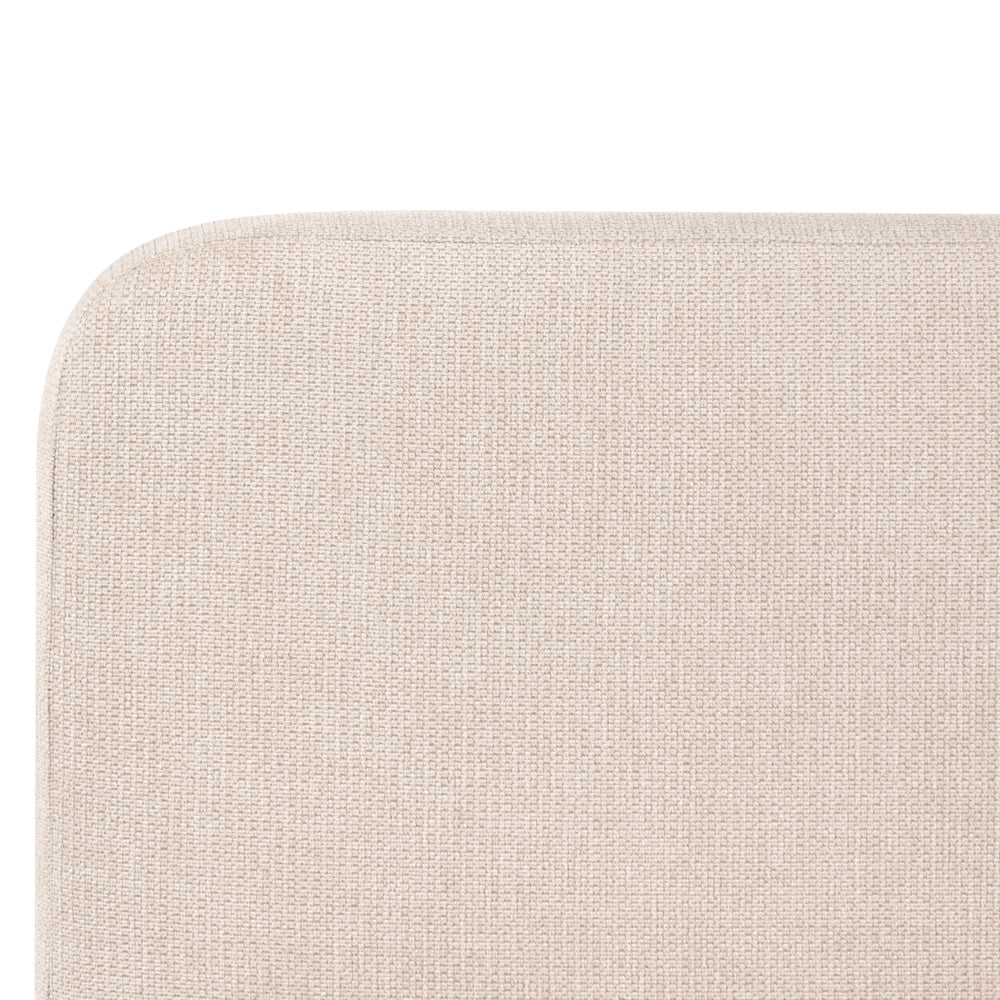 Letto matrimoniale con contenitore rivestito in tessuto beige chiaro 160 x 200 cm contenitore sollevabile con testiera idrorepellente