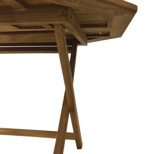 Tavolo Pieghevole Ottagonale da Esterno Octogon 120x120 cm in Teak