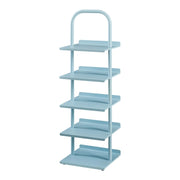 Scaffale dal design senza tempo per soggiorno camera da letto mobiletto portascarpe per bambini acciaio blu 03_0011322