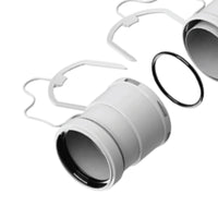 Kit adattatori per tubo flessibile con sistema antisgancio 1 maschio piã¹ 1 femmina