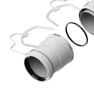 Kit adattatori per tubo flessibile con sistema antisgancio 1 maschio piã¹ 1 femmina