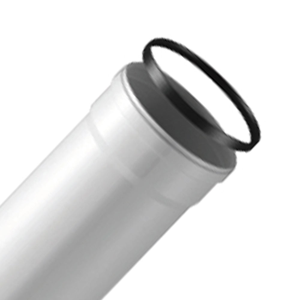 Tubo maschio-femmina in pp completo di guarnizione d80 mm e sp 1,5 mm