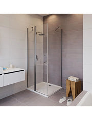 NOVIK 203 RIHO 90x80 x200cm box doccia angolare con porta a battente