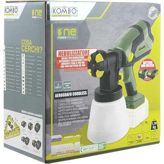 VERNICIATORE SPRAY A BATTERIA KOMBO PRO 20V