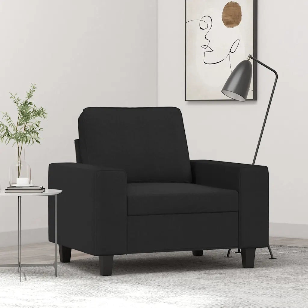 Divano Sedia-Poltrona Nera 60 cm in Tessuto 794040