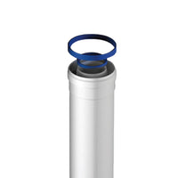 Prolunga coassiale universale maschio-femmina di d 60/100 mm in alluminio e acciaio