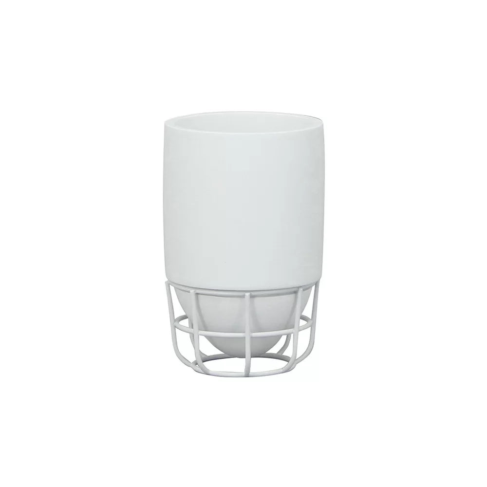 Porta spazzolini bianco - serie grid