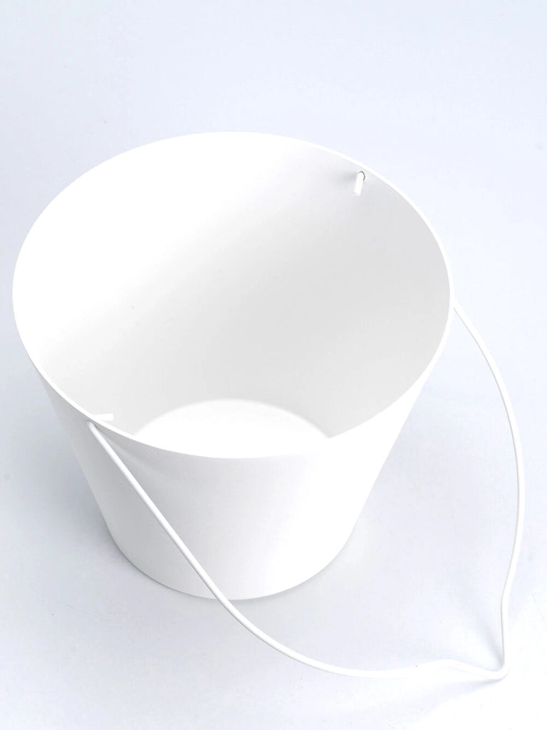 Secchiello per Rubinetti Porta-Secchio 25x23x18 cm in Alluminio Belfer 42/SC Bianco