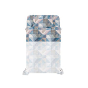 Set Lenzuola Singolo con Stampa Sopra Sotto e Federa Linea River Sepik Blue