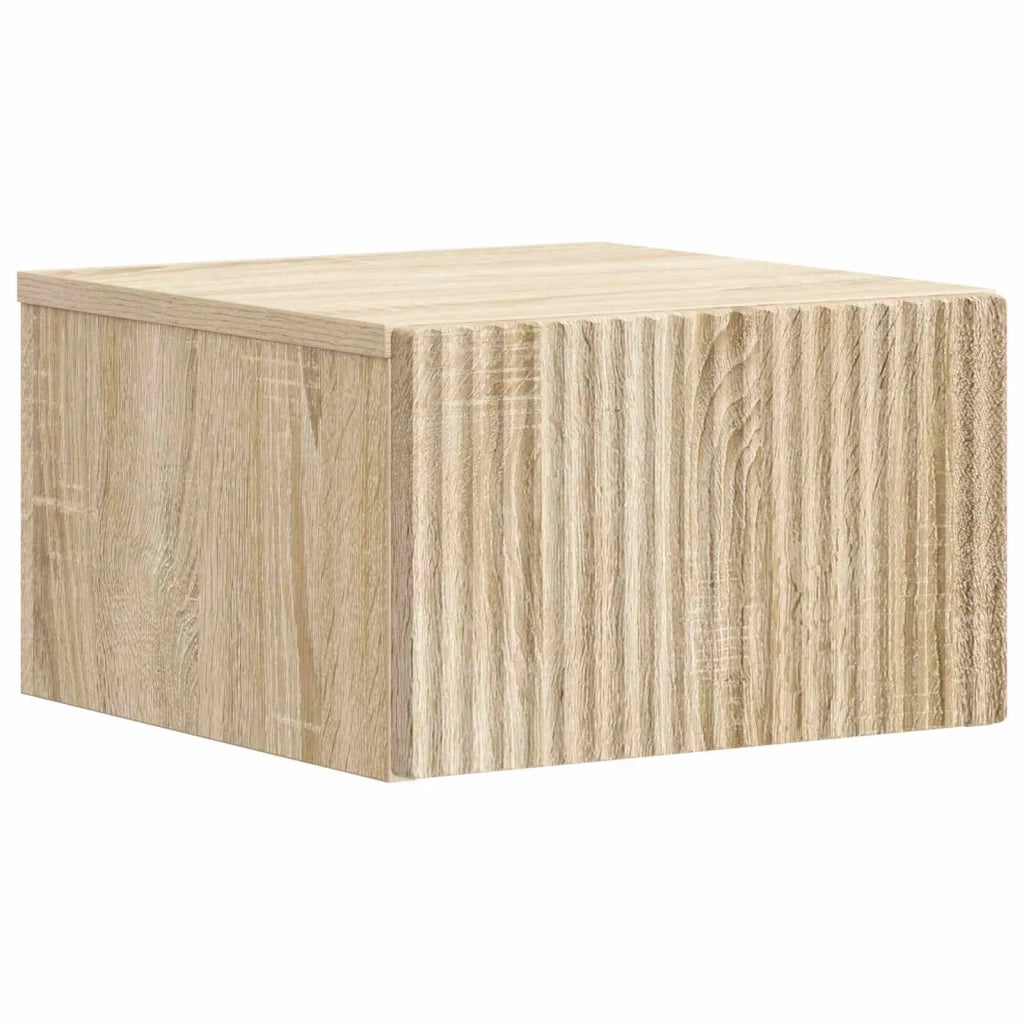 Mobiletto da notte a muro Rovere Sonoma 33 x 34,5 x 20 cm 898429