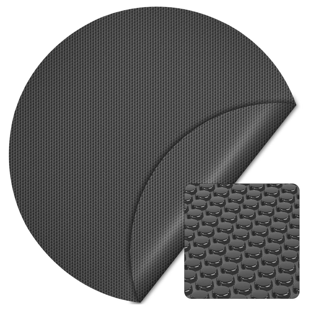 Copertura a bolle d'aria isotermica per piscina rotonda Ø 5m nero 120µ