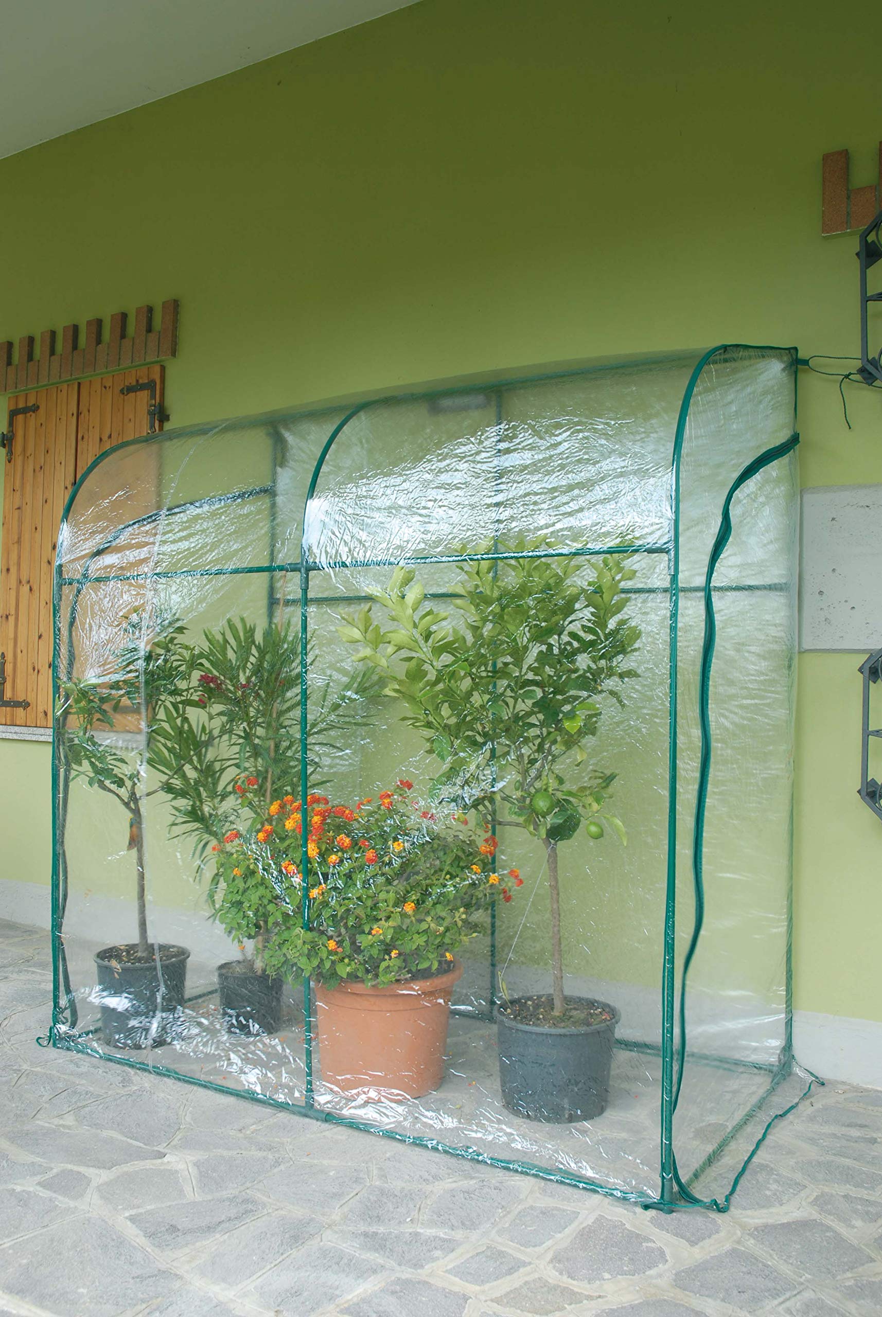 Serra Verdemax “Oleander” a parete 200 × 100 × H215cm – telo trasparente incluso