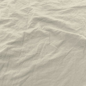 Set Lenzuola Matrimoniale Sopra Sotto e 2 Federe Linea Water Washed Crema