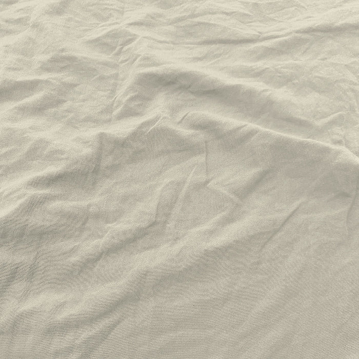 Set Lenzuola Matrimoniale Sopra Sotto e 2 Federe Linea Water Washed Crema