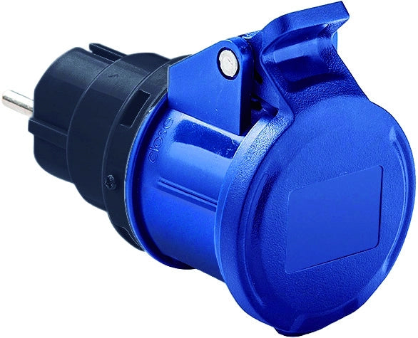 Rosi ADATTATORE INDUSTRIALE 1868 spina schuko 2P+T 16A presa 2P+T 16A 230V - IP20