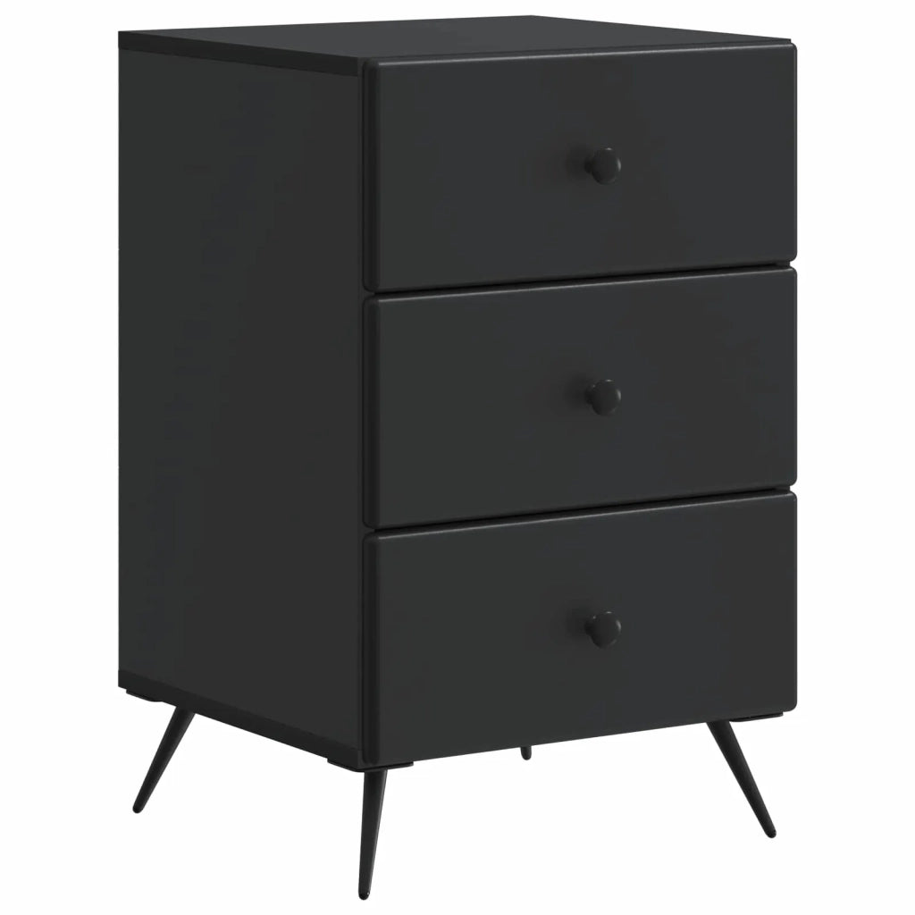 Armadio da Notte Nero 43 x 41 x 66,5 cm Legno ingegnerizzato 895476