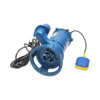 Pompa sommersa per acque sporche con galleggiante e trituratore 750W, 220V, portata 300 L/min, prevalenza 10 m, modello WQDS15-8-0.75F Breckner Germany