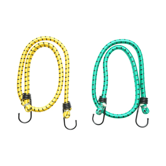 Set di 2 corde elastiche con ganci 10x800mm per l'ancoraggio del carico Crownman