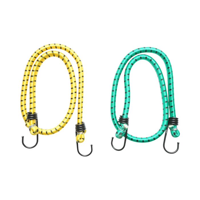 Set di 2 corde elastiche con ganci 10x800mm per l'ancoraggio del carico Crownman