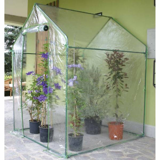 Serra Casetta Verdemax “Clematis” 155×155×H205 cm – telo trasparente incluso