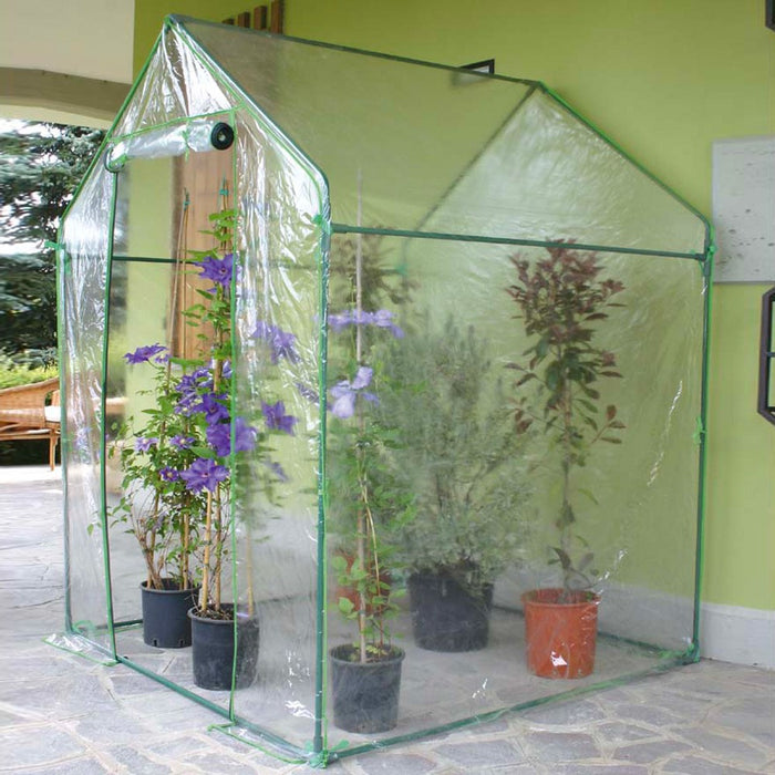 Serra Casetta Verdemax “Clematis” 155×155×H205 cm – telo trasparente incluso