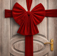 FIOCCO PER PORTA IN VELLUTO 50x60cm COLORI: ROSSO