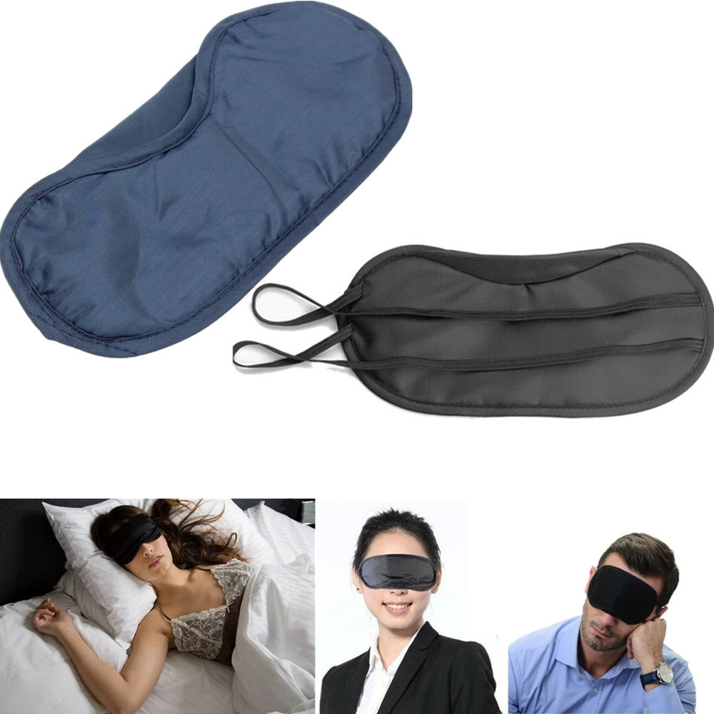 Trade Shop - Mascherina Da Viaggio Per Dormire Buio Benda Maschera Con Molla Occhi Notte -