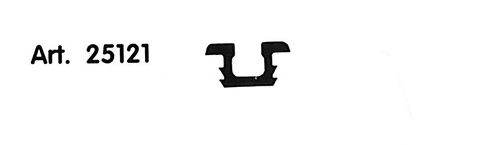 guida plastica colore nero art. c0037 da ml.2 cod:ferx.31060