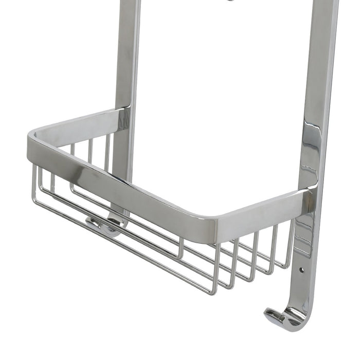 Mensola doccia rettangolare attractive doppia con appendini